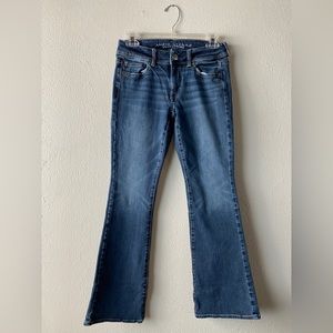 American Eagle low rise, flare jeans 2 short